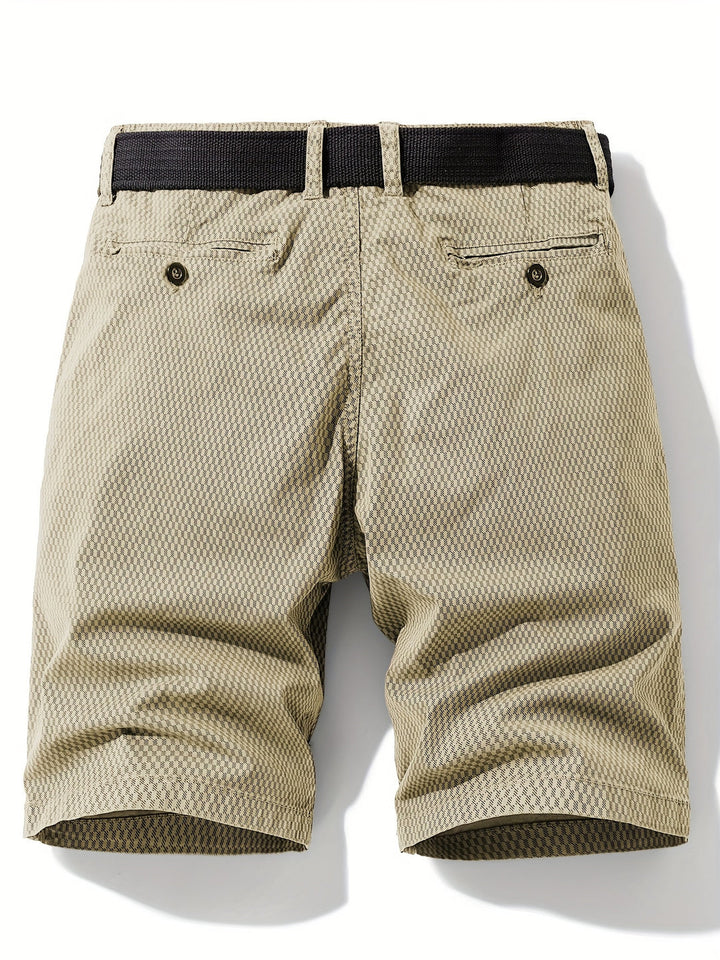 Pantaloni Cargo Casual in Mistura di Cotone | Motivo a Righe | Vestibilità Normale