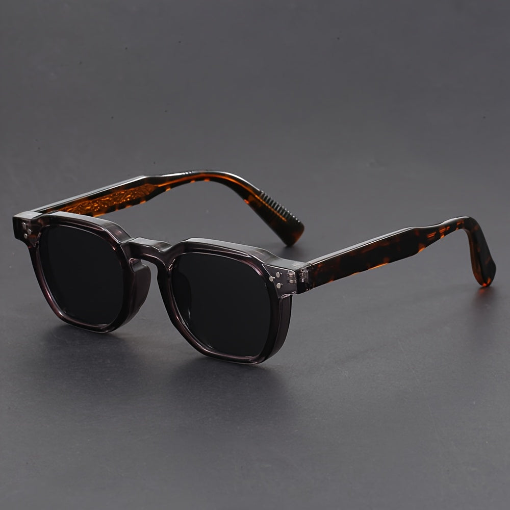 Occhiali da Sole Uomo | Poligonale | Montatura Completa | Stile Retro Boho