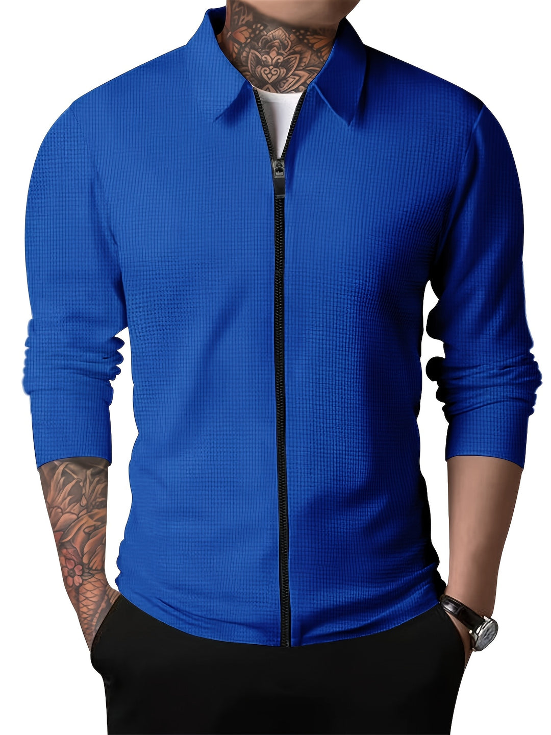 Giacca Uomo | Colore Unito | Taschino & Colletto a Revers | Primavera & Autunno