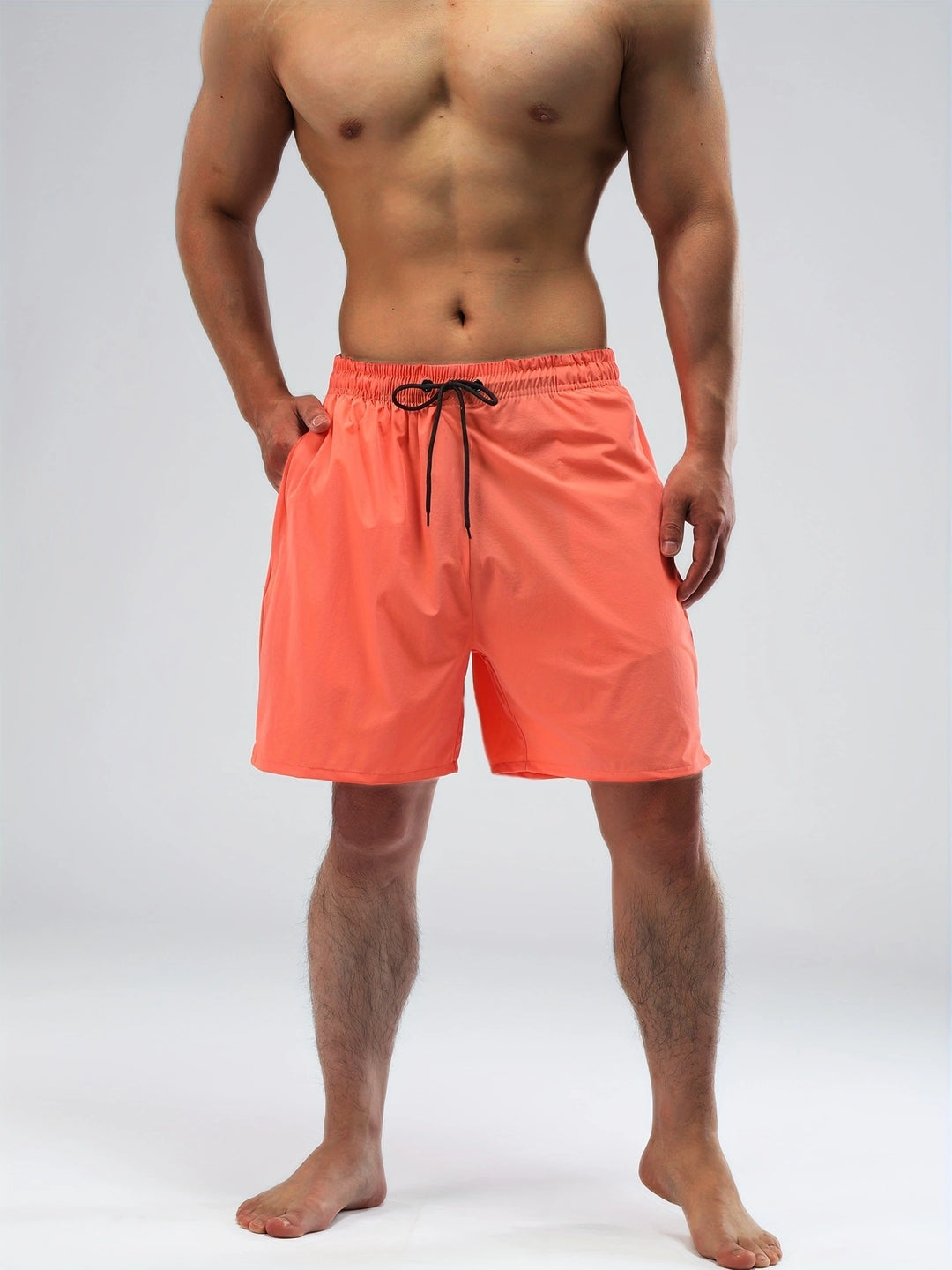 Costume da bagno da uomo | Monocromatico & Asciugatura Rapida | Fit Mid-Stretch | Poliestere