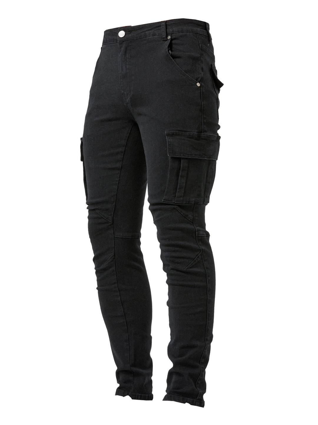 Jeans Cargo Uomo | Vestibilità Slim | Molteplici Tasche & Stretch | Stile Casual Urbano