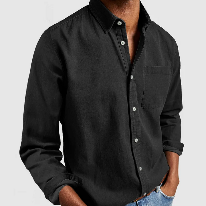Camicia Uomo Loose Fit | Leggera & Traspirante | Cotone Lino