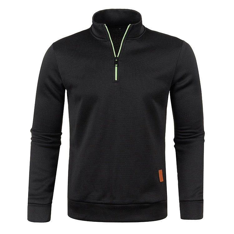 Maglioni Uomo | Collo Alto con Mezza Zip | Maglione Invernale Caldo