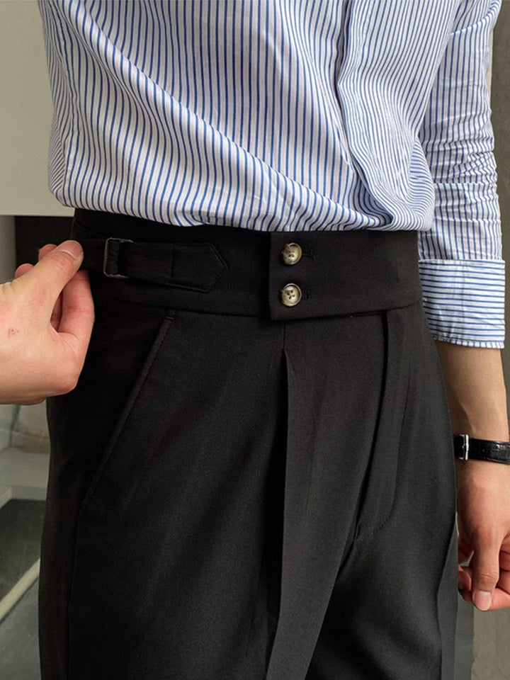 Pantaloni da Uomo | Vita Alta | Modello Gurkha | Elegante & Professionale