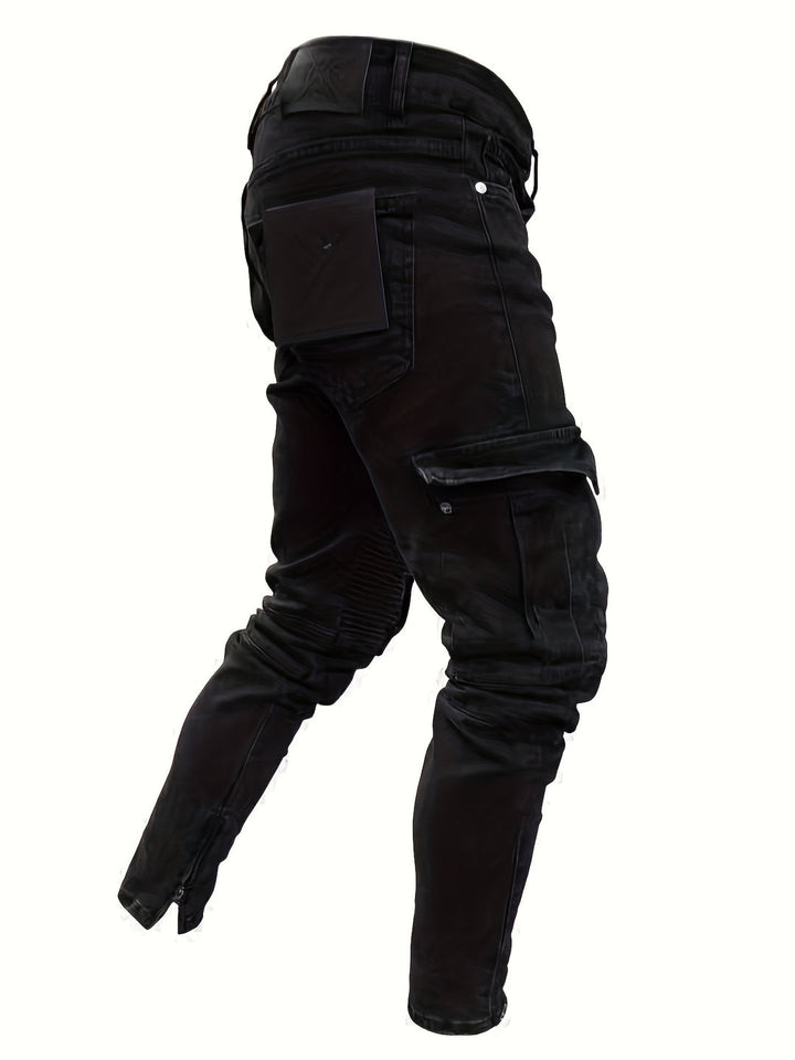 Jeans Cargo Uomo | Slim Fit & Denim Elasticizzato | Avventuroso & Confortevole