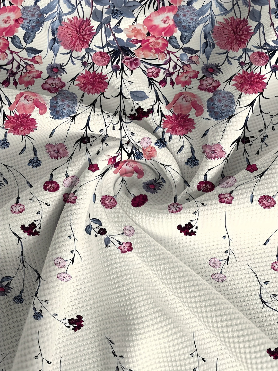 Maglietta Uomo | Stampa Floreale & Casual | Traspirante & Estiva | Bianco con Rosa & Viola