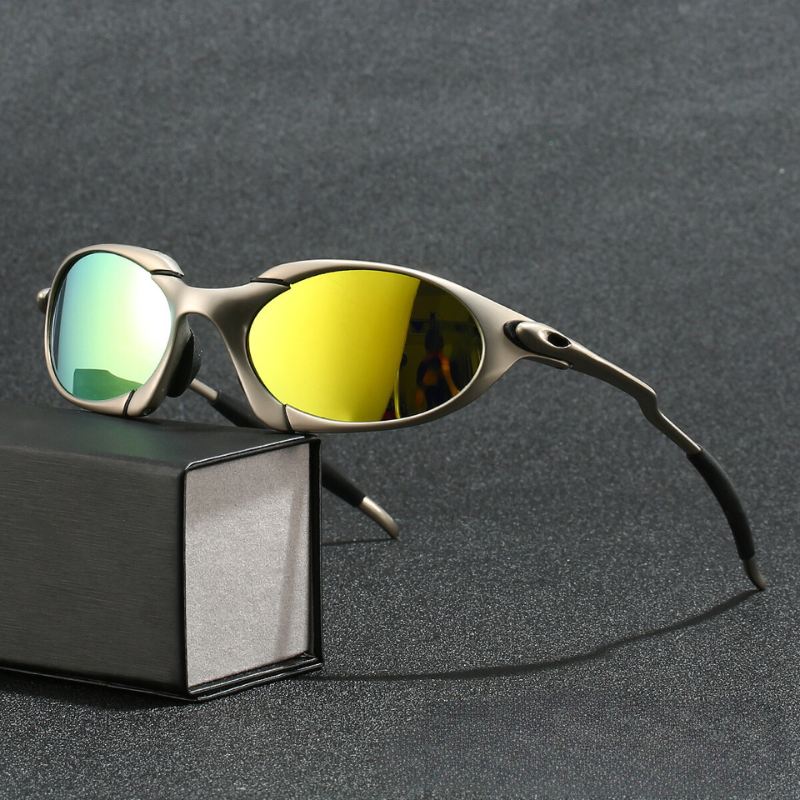 Occhiali da sole da uomo | Design sportivo | Lenti polarizzate | Protezione UV | Metallo leggero