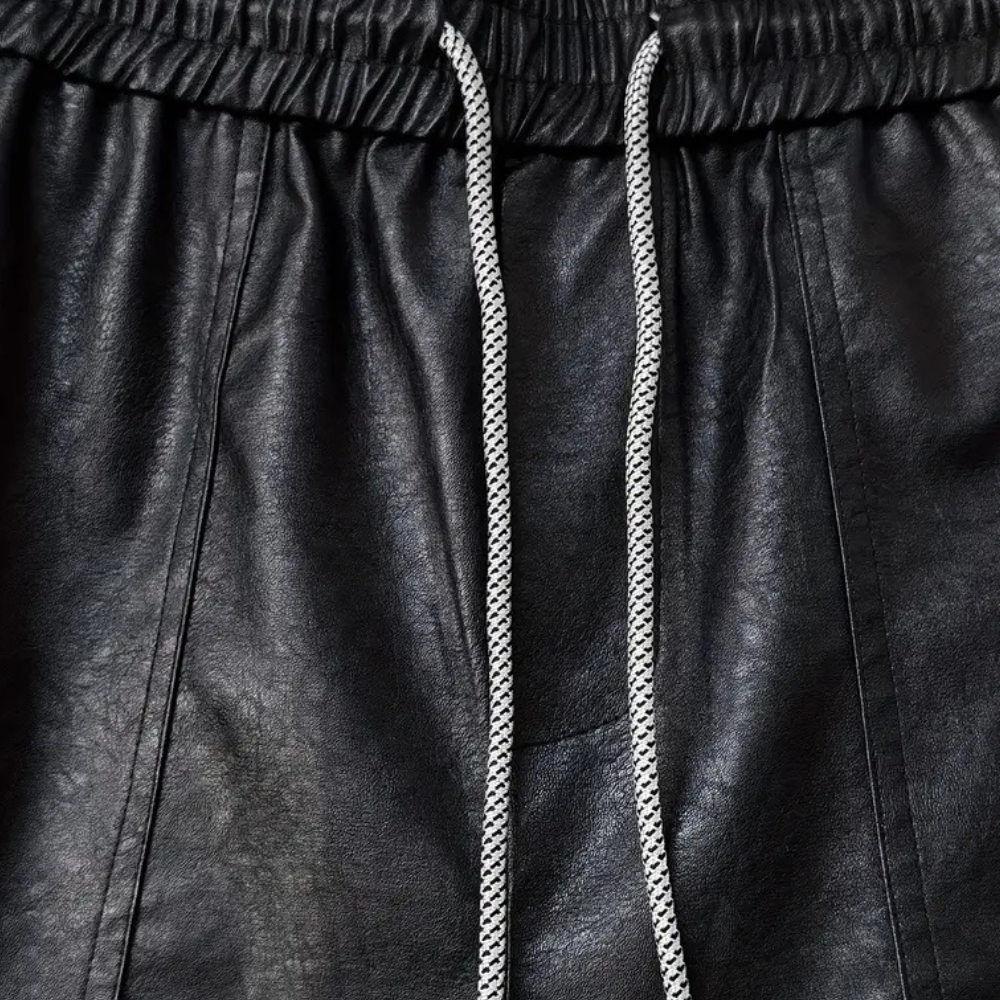 Pantaloni Cargo da Uomo | Pelle Premium | Fodera in Peluche | Casual ed Elegante