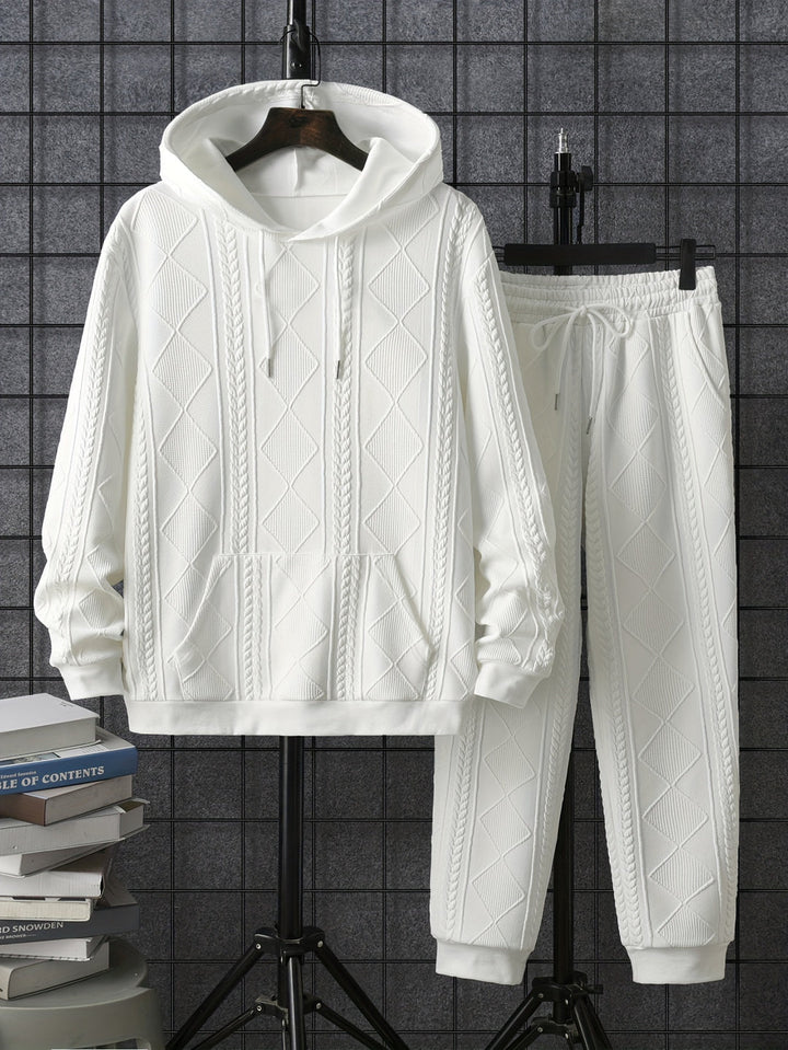 Completo da Allenamento Uomo | Moderno & Confortevole | Cappuccio In Maglia & Joggers