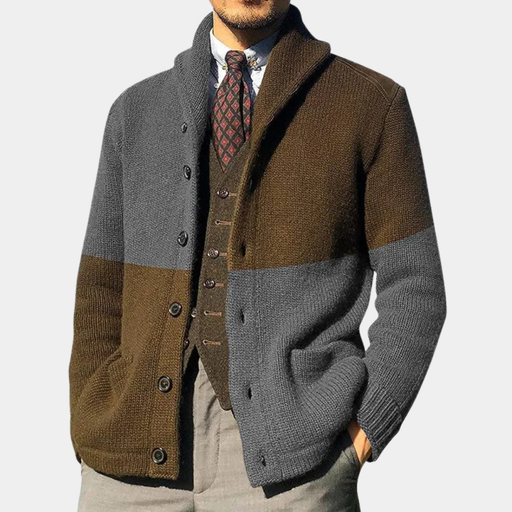 Cardigan lungo da uomo | Design classico | Chiusura con bottoni