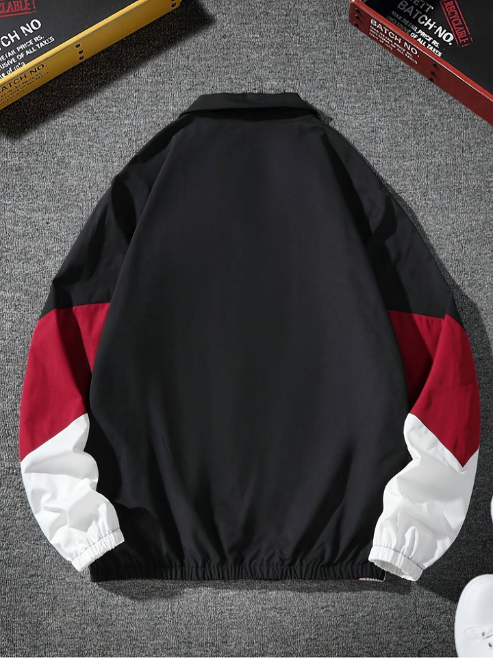 Giacca da Uomo | Outdoor | A Blocchi di Colore | Leggera & Antivento | Primavera/Autunno