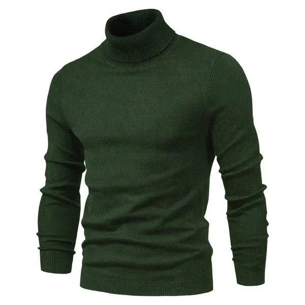 Maglione da uomo | Maglione a collo alto slim fit | Comodo maglione invernale