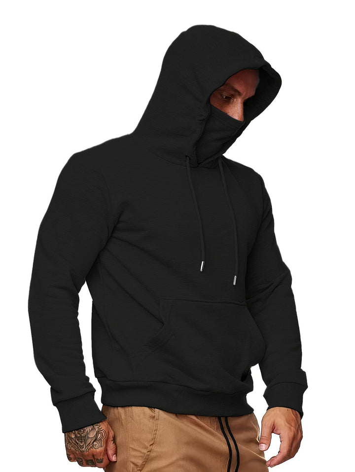 Hoodie da Uomo | Sportivo & Elegante | Design Geometrico | Pratica Tasca a Kanga