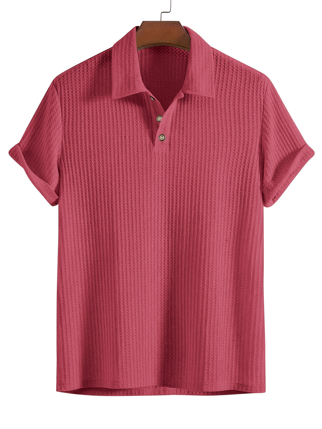 Camicia da Uomo a Costine | Morbida & Traspirante | Stretch & Maniche Corte