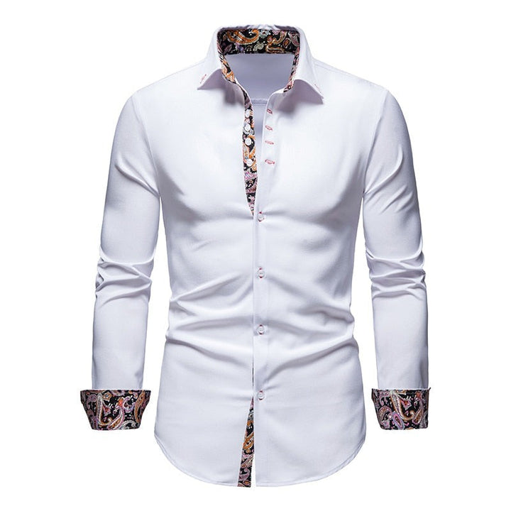 Camicia da Uomo | Moderna ed Elegante | Comfort in Cotone | Vestibilità Slim
