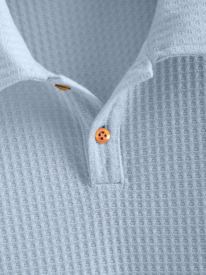Camicia da uomo | Tessuto leggero con semi-trasparenza | Maniche corte | Modello estivo