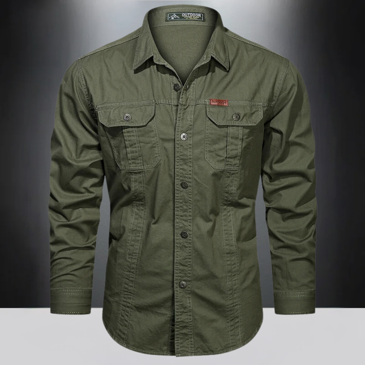 Camicia da Uomo Outdoor | Sostenibile & Funzionale | Cotone Resistente