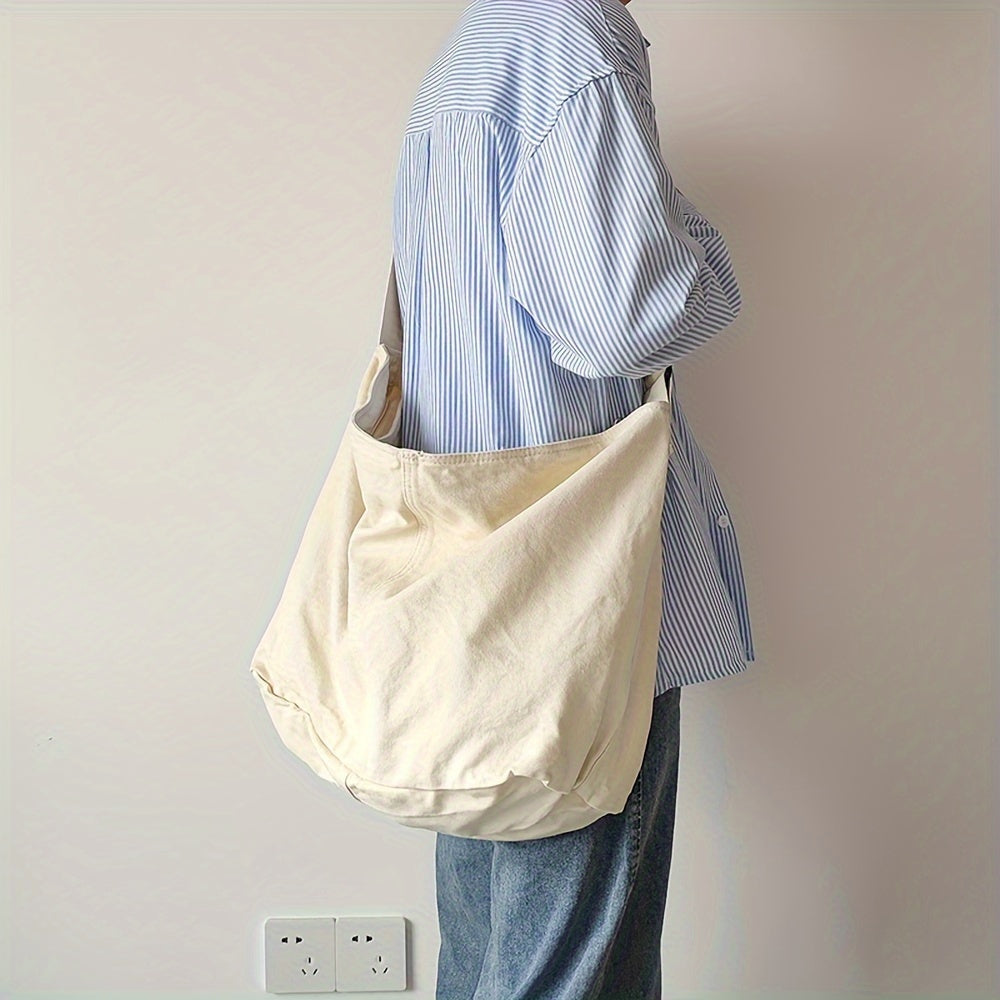Borsa a Spalla da Uomo | Borsa a Tracolla in Canvas | Cintura Larga Regolabile | Minimalista e Sostenibile