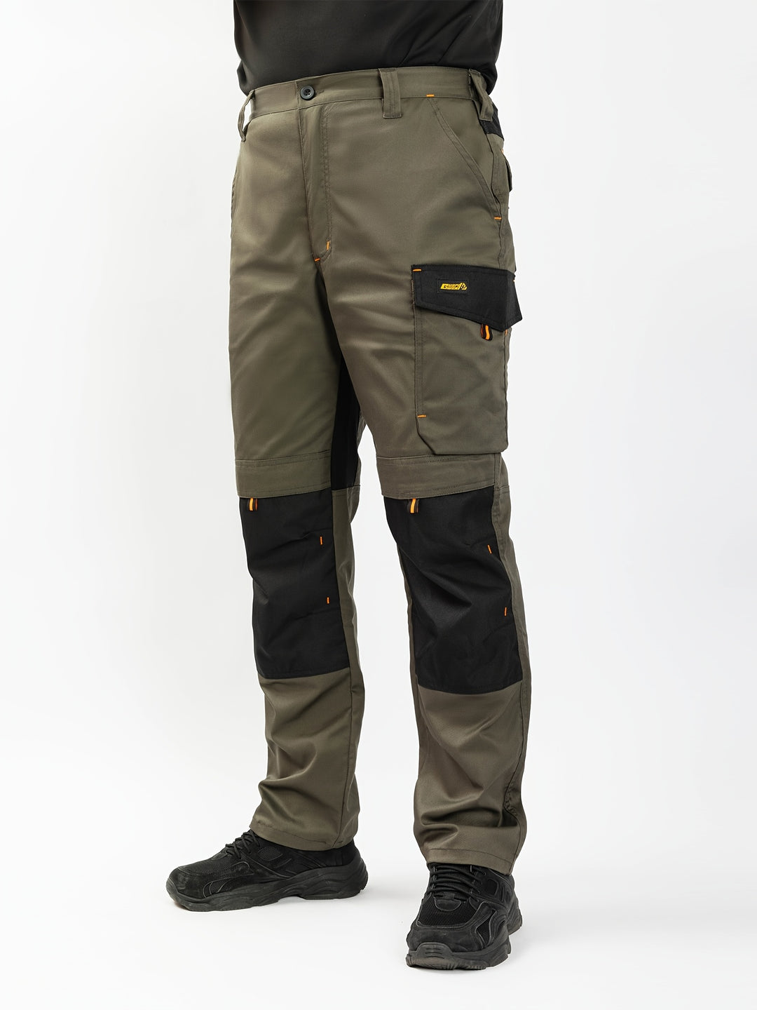 Pantaloni da Lavoro Uomo | Stretch & Sostenibili | Diverse Tasche | Compatibile con Ginocchiere