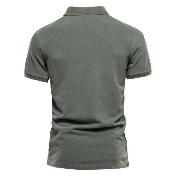 Polo da Uomo | Cotone Traspirante | Casual & Golf | Colore Unito | Manica Corta