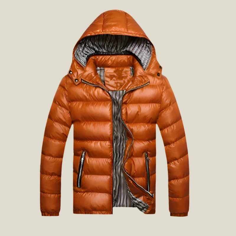 Giacca invernale da uomo | Parka con cappuccio | Design imbottito