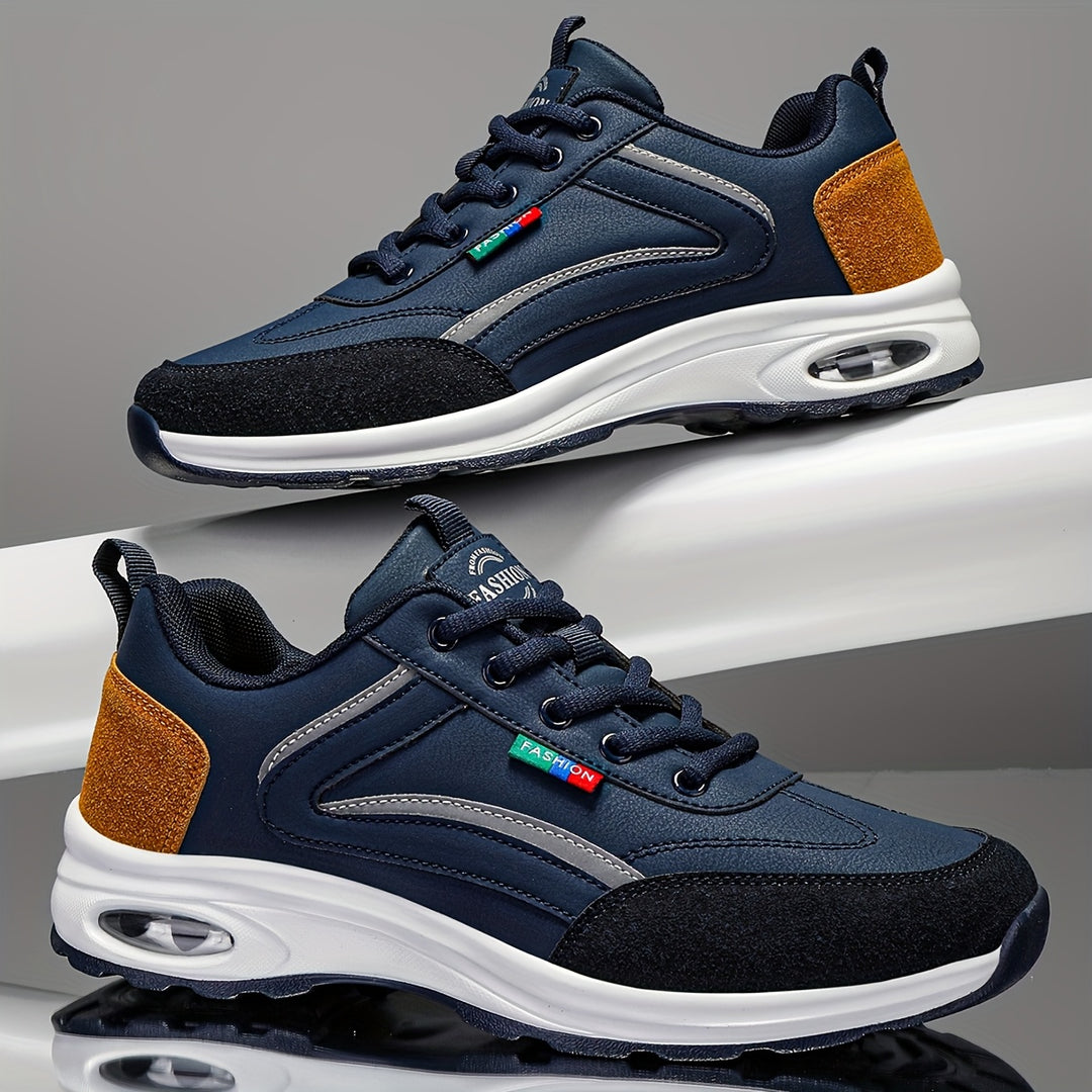 Sneaker da Uomo | In Pelle | Suola Antiscivolo | Chiusura con Lacci