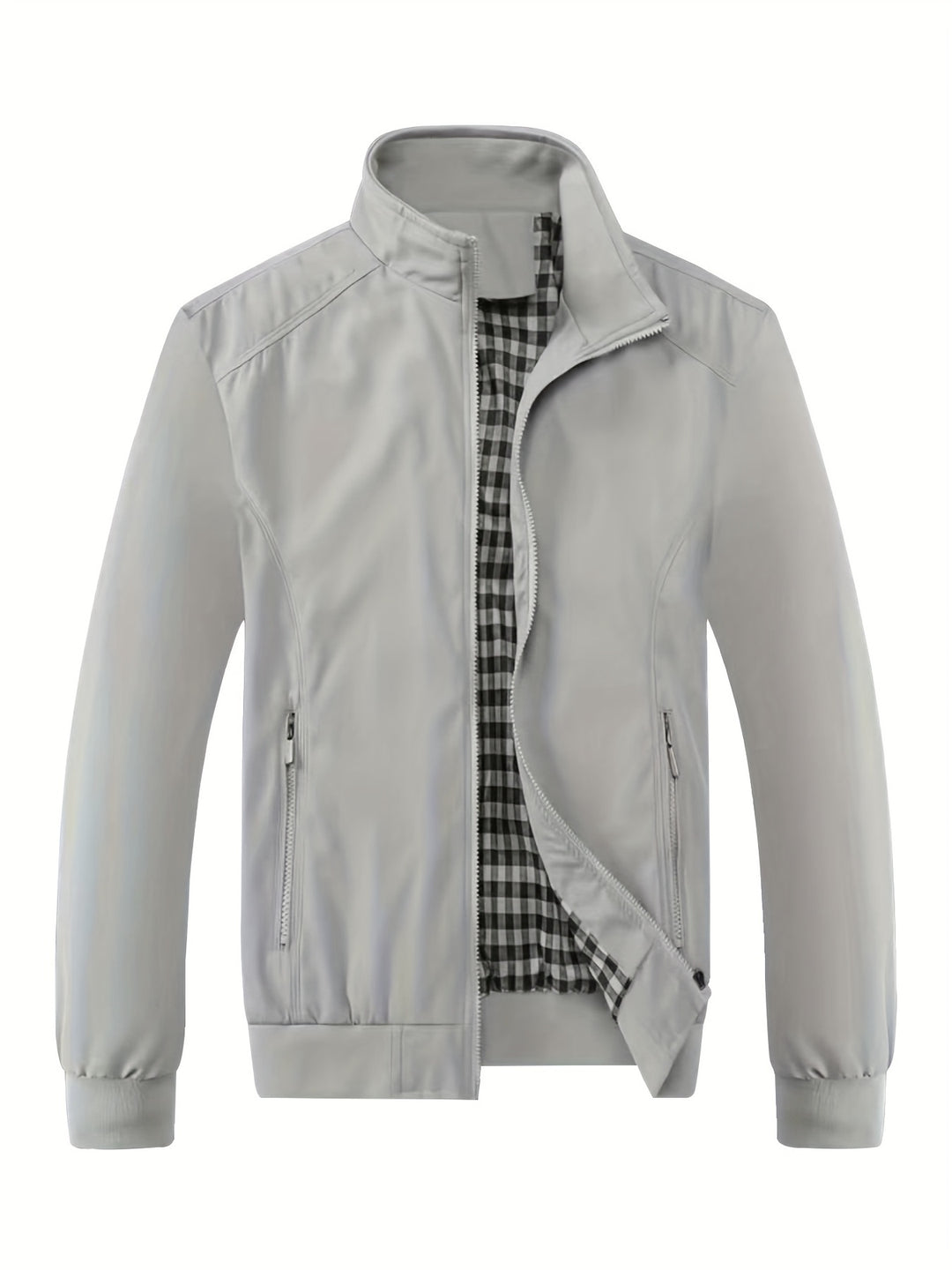 Giacca da Uomo Business | Chiusura Lampo & Collo Alto | Elegante & Confortevole | Primavera
