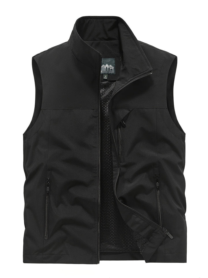 Gilet Sportivo Uomo | Leggero & Traspirante | Gilet Outdoor Senza Maniche | Poliestere