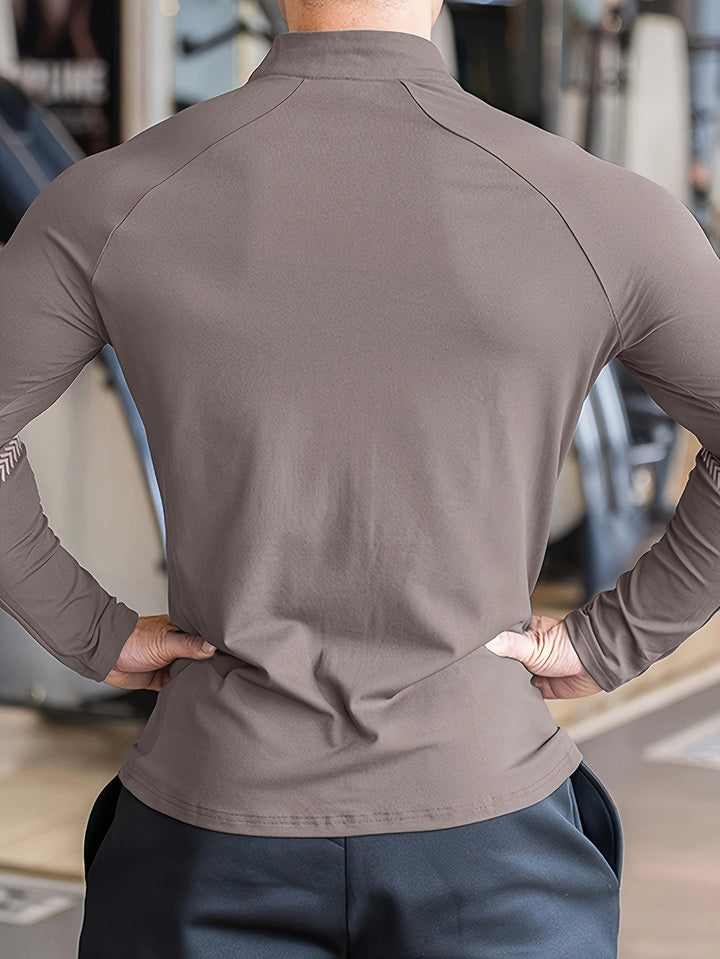 Giacca Sportiva Uomo | Asciugatura Rapida & Leggera | Protezione Solare & Traspirante | Con Zip & Collo Alto