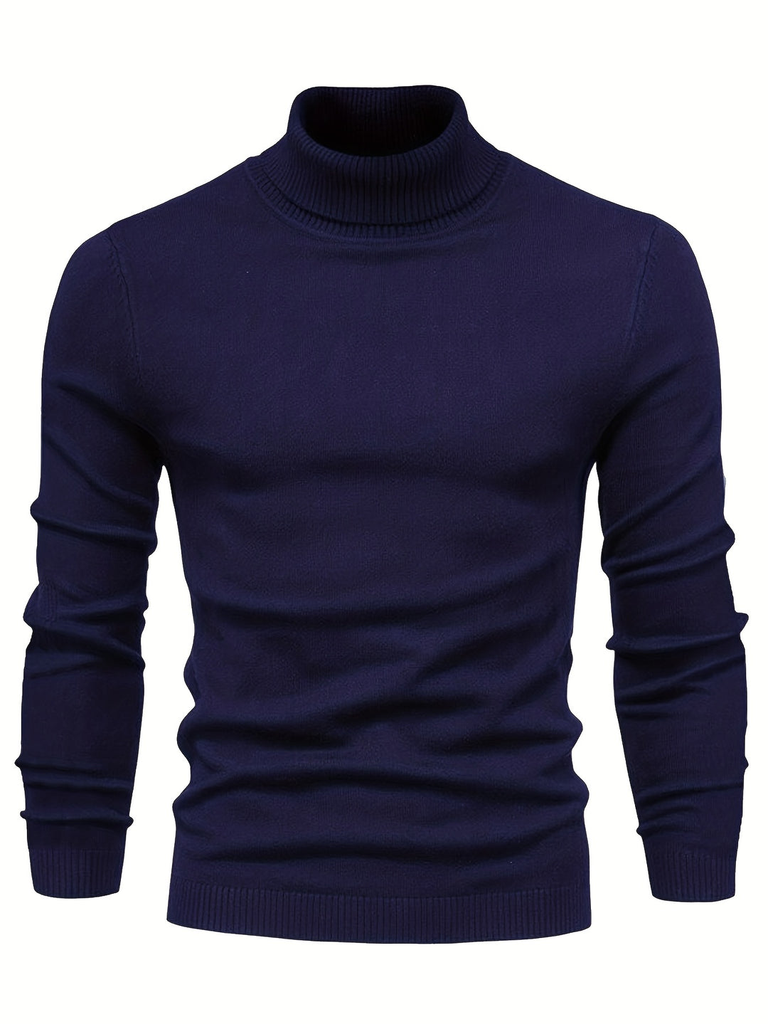 Maglione da uomo in maglia | Caldo e avvolgente | Morbido tessuto in poliestere e viscosa | Collo alto