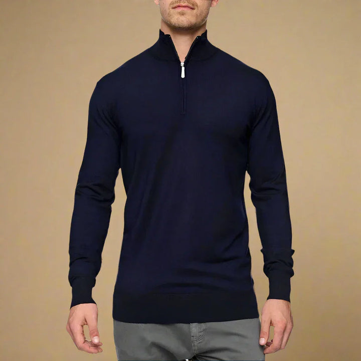 Maglione da uomo con zip | Casual | Maglieria invernale