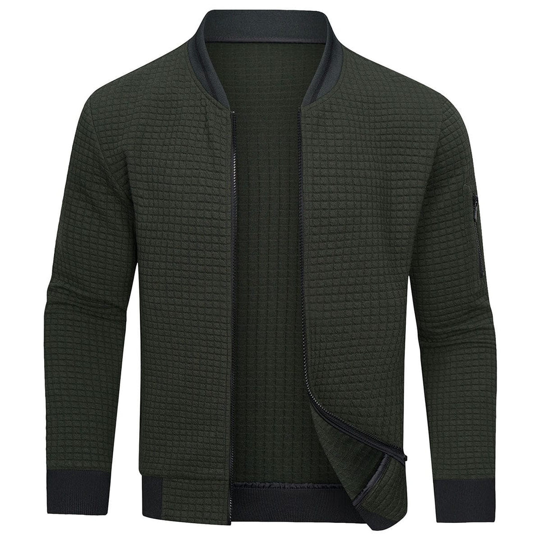 Giacca con Zip da Uomo | Felpa Outdoor Calda | Sportiva & Comoda | Colletto Baseball
