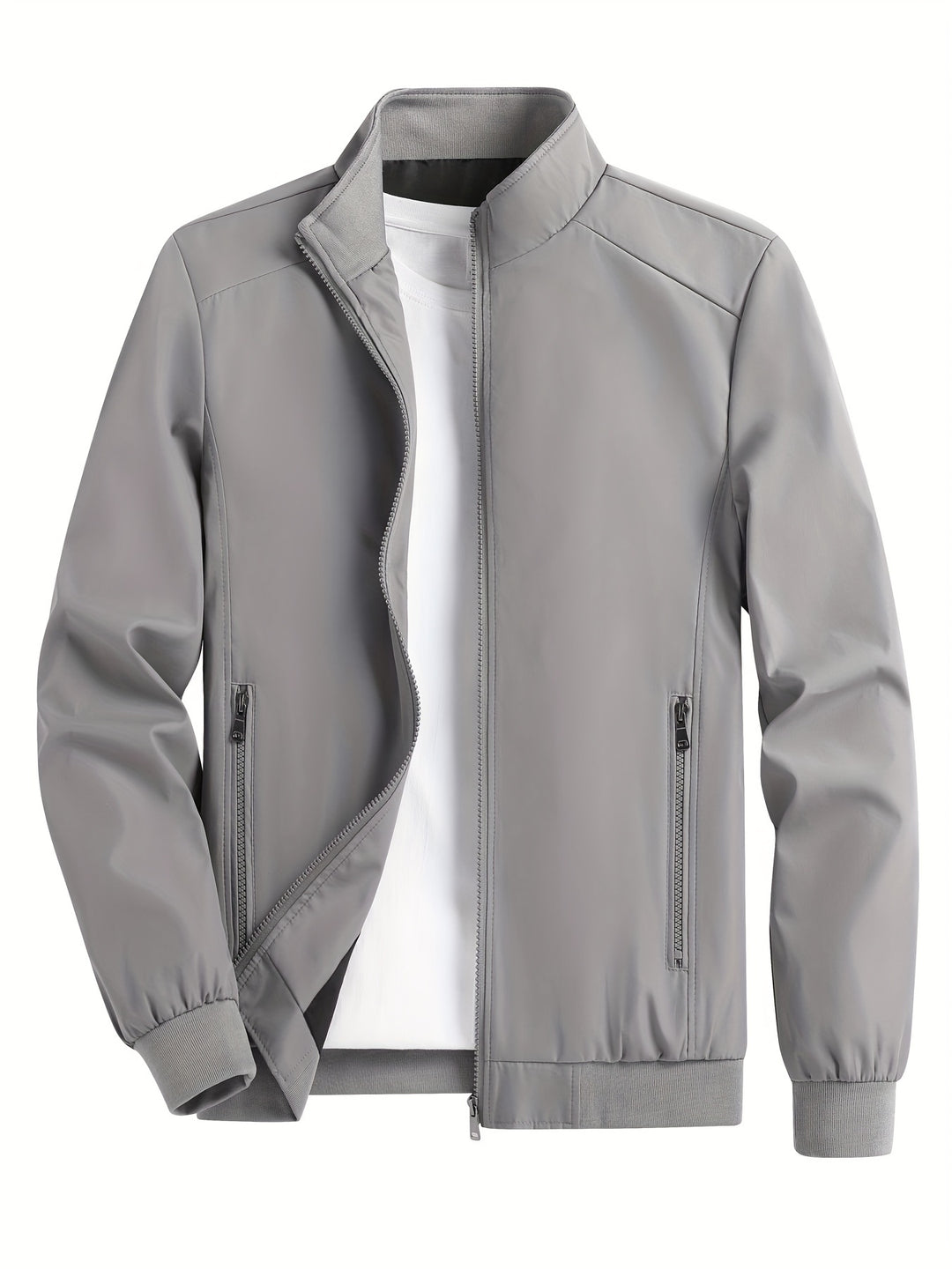 Giacca Leggera da Uomo | Antivento con Zip | Colletto Alto | Poliestere