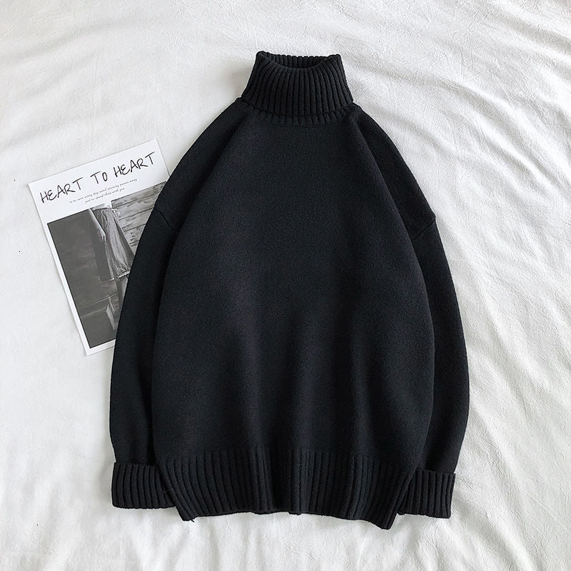 Maglioni Uomo | Collo Alto Casual a Maglia | Comodo & Caldo