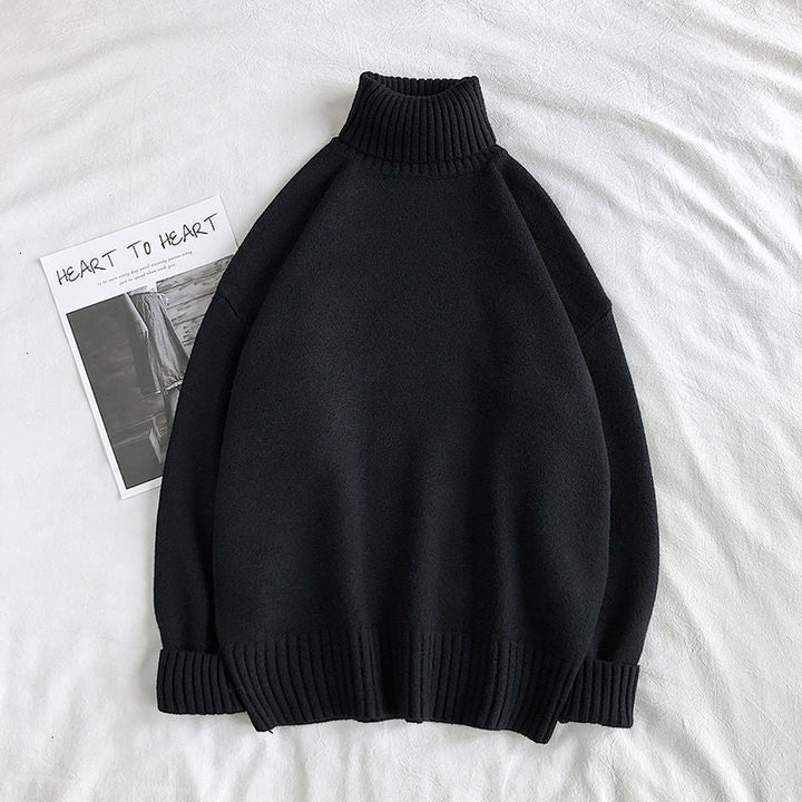 Maglioni Uomo | Collo Alto Casual a Maglia | Comodo & Caldo