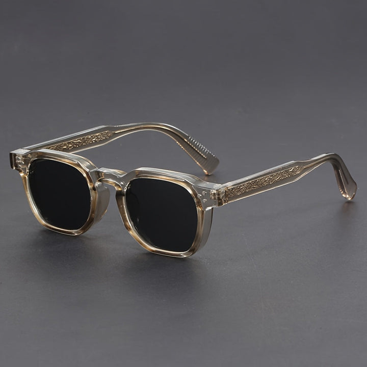 Occhiali da Sole Uomo | Poligonale | Montatura Completa | Stile Retro Boho