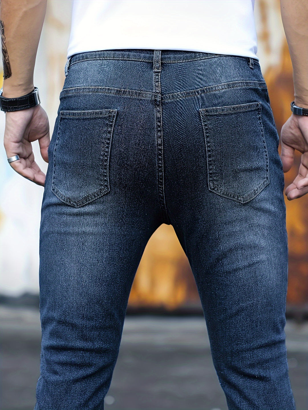 Jeans Slim Fit da Uomo | Classico & Confortevole | Denim Stile Urbano