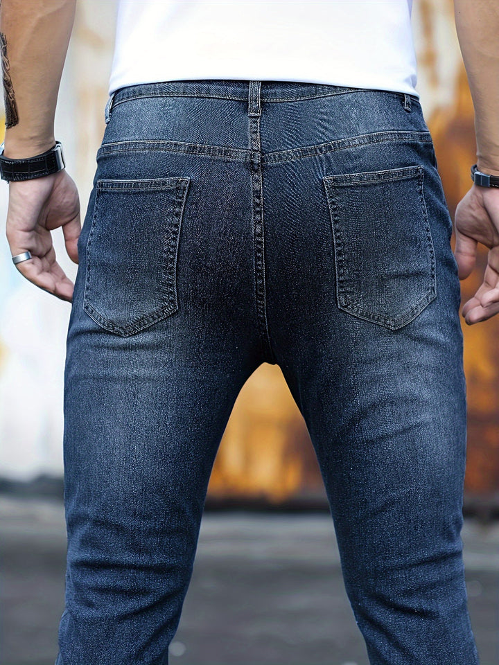 Jeans Slim Fit da Uomo | Classico & Confortevole | Denim Stile Urbano