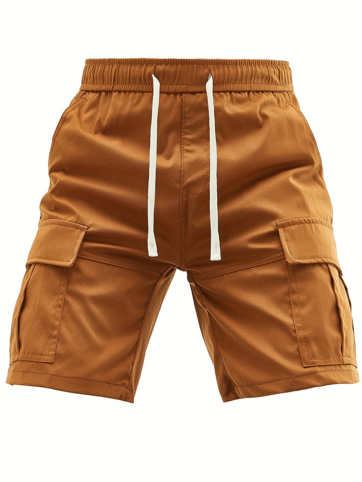 Pantaloni Cargoshort Uomo | Comodi & Ampia Vestibilità | Fascia in Vita Elastico | Estate Outdoor