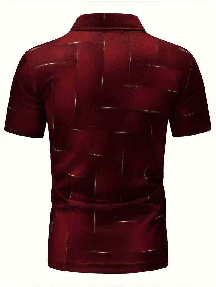 Camicia Uomo | Stampa Geometrica | Maniche Corte | Casual & Sportiva