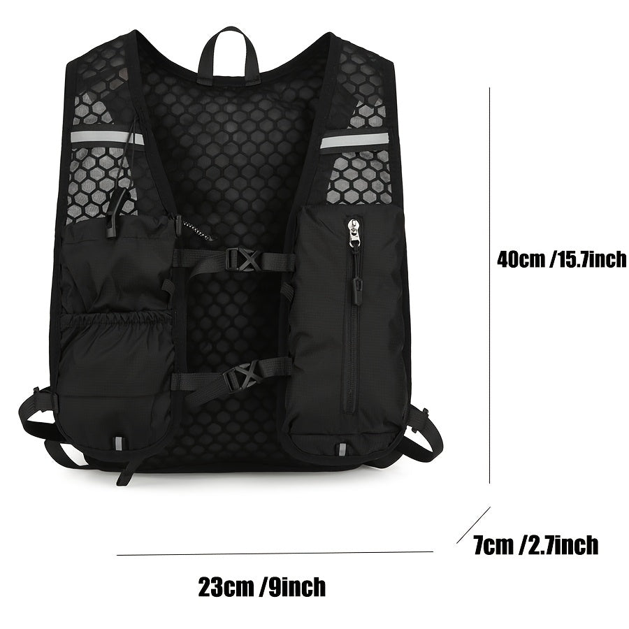 Zaino da Uomo | Leggero & Pieghevole | Per Bicicletta, Escursionismo & Sport all'Aperto | Nero