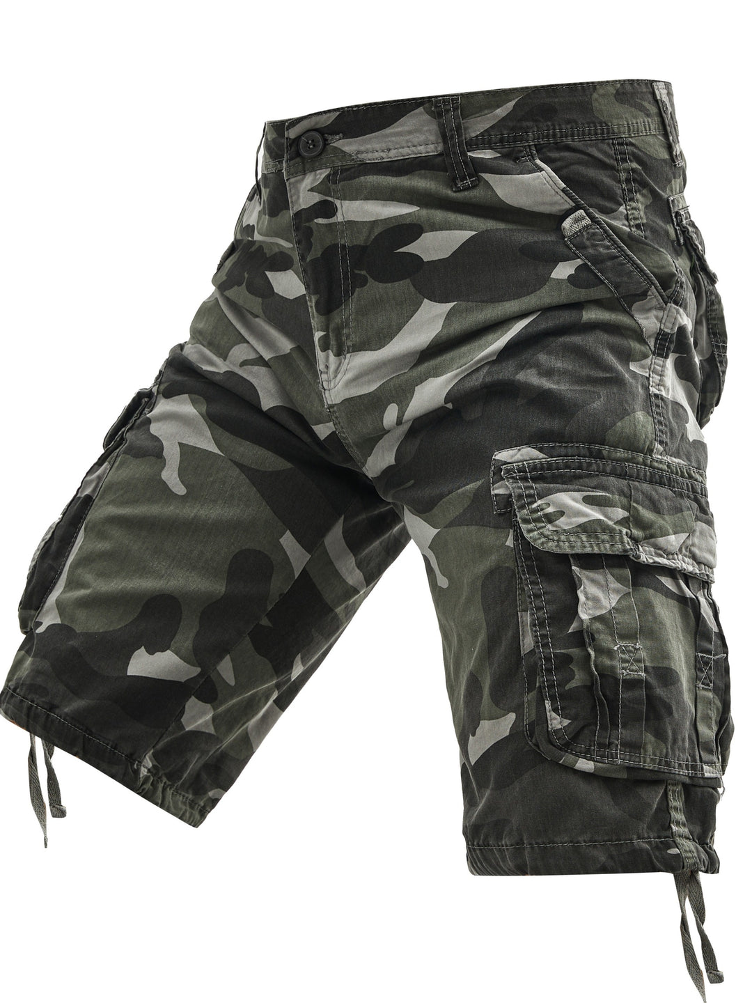 Pantaloni Cargo da Uomo | Camo e Molteplici Tasche | Cotone Leggero | Stile Street e Outdoor Estivo