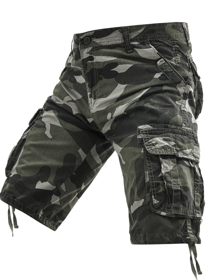 Pantaloni Cargo da Uomo | Camo e Molteplici Tasche | Cotone Leggero | Stile Street e Outdoor Estivo