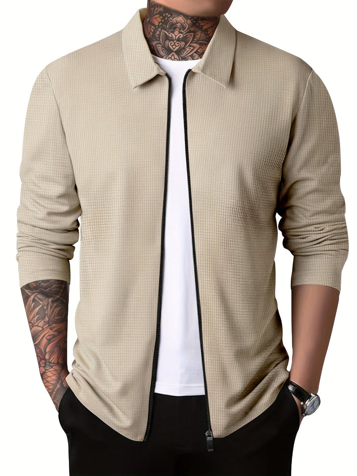 Giacca Uomo | Colore Unito | Taschino & Colletto a Revers | Primavera & Autunno