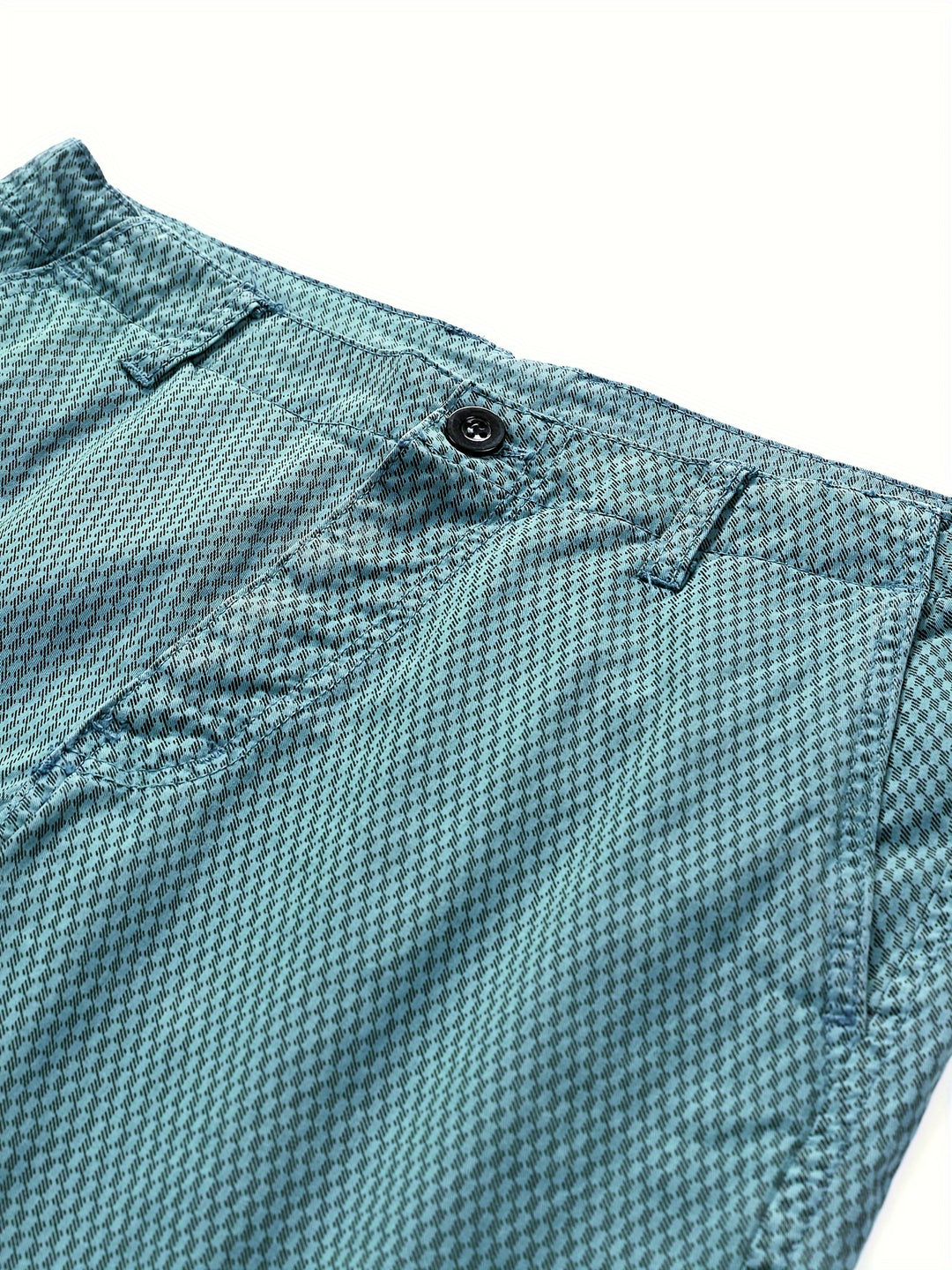 Pantaloni Cargo Casual in Mistura di Cotone | Motivo a Righe | Vestibilità Normale