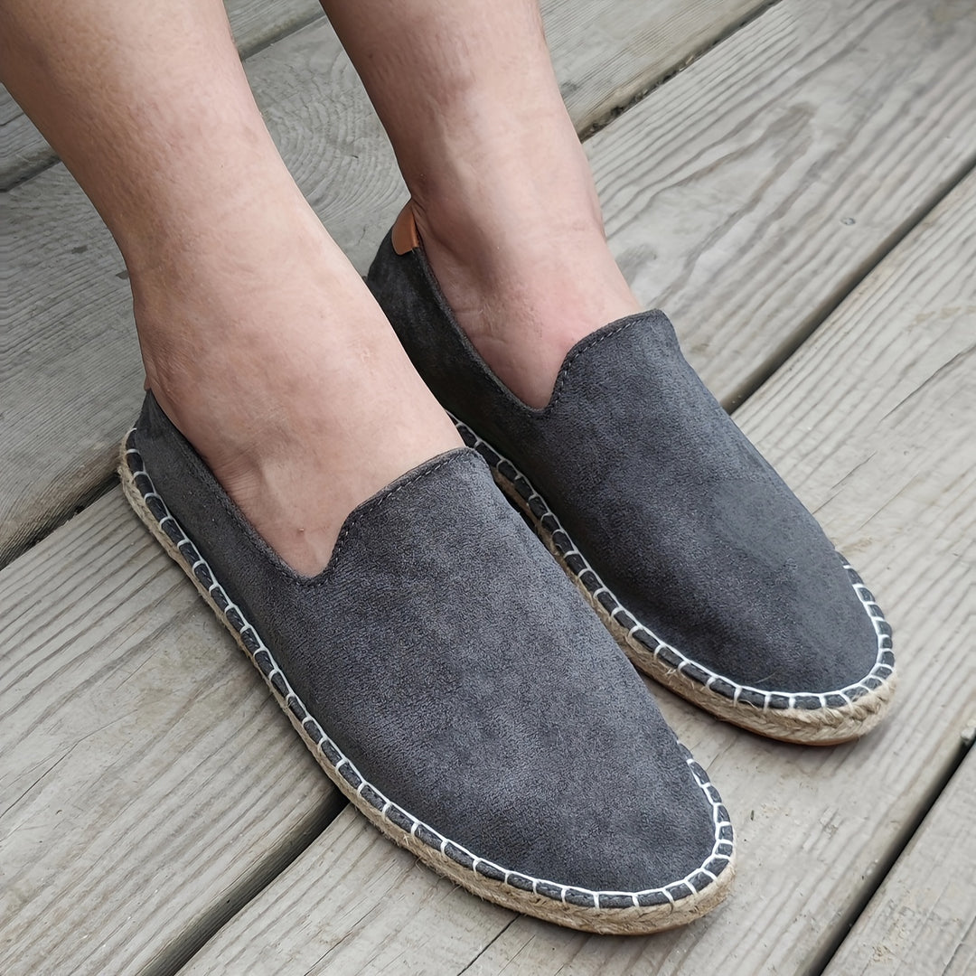 Mocassini da Uomo | Fatti a Mano | Suola in Lino e Canvas | Slip-On Casual