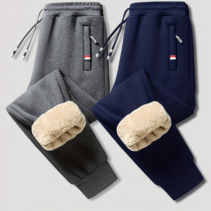 Pantaloni Uomo | Caldi e comodi per l'inverno | 2 pezzi