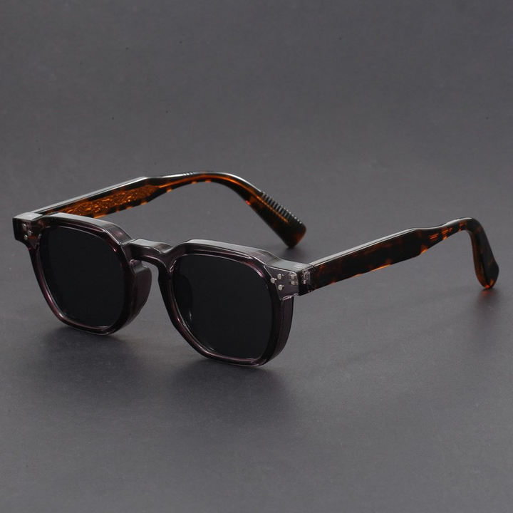 Occhiali da sole da uomo | Stile Boho Retro | Polarizzati & UV400 | Leggero con telaio poligonale