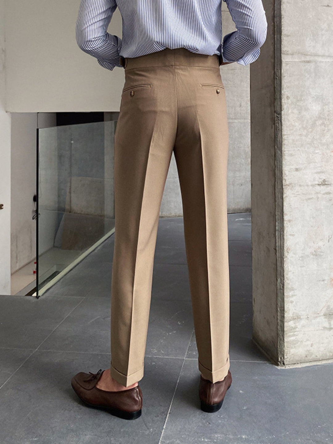 Pantaloni da Uomo | Vita Alta | Modello Gurkha | Elegante & Professionale