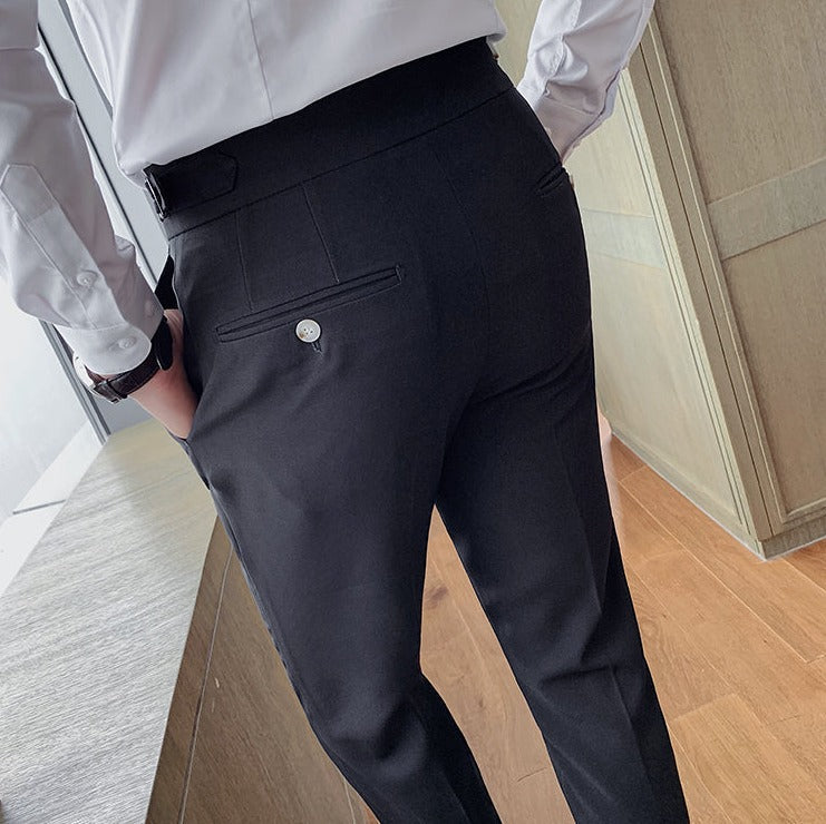 Pantaloni Uomo | Slim Fit | Stile Casual Elegante Inglese | Modello Uniforme e Dritto